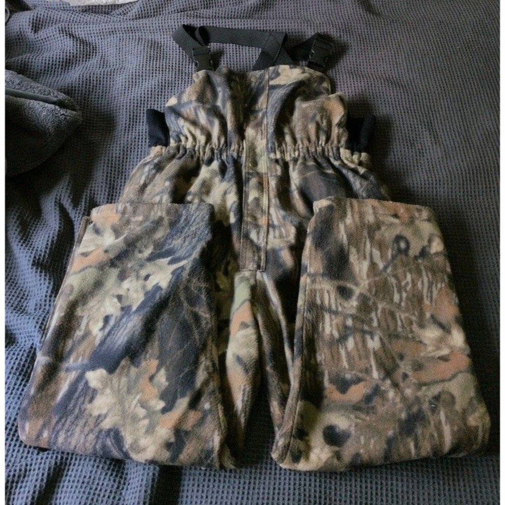 Cabela’s Dry Plus Insulated Camo Bib Overalls Men’s Size XL Hunting Inseam 30